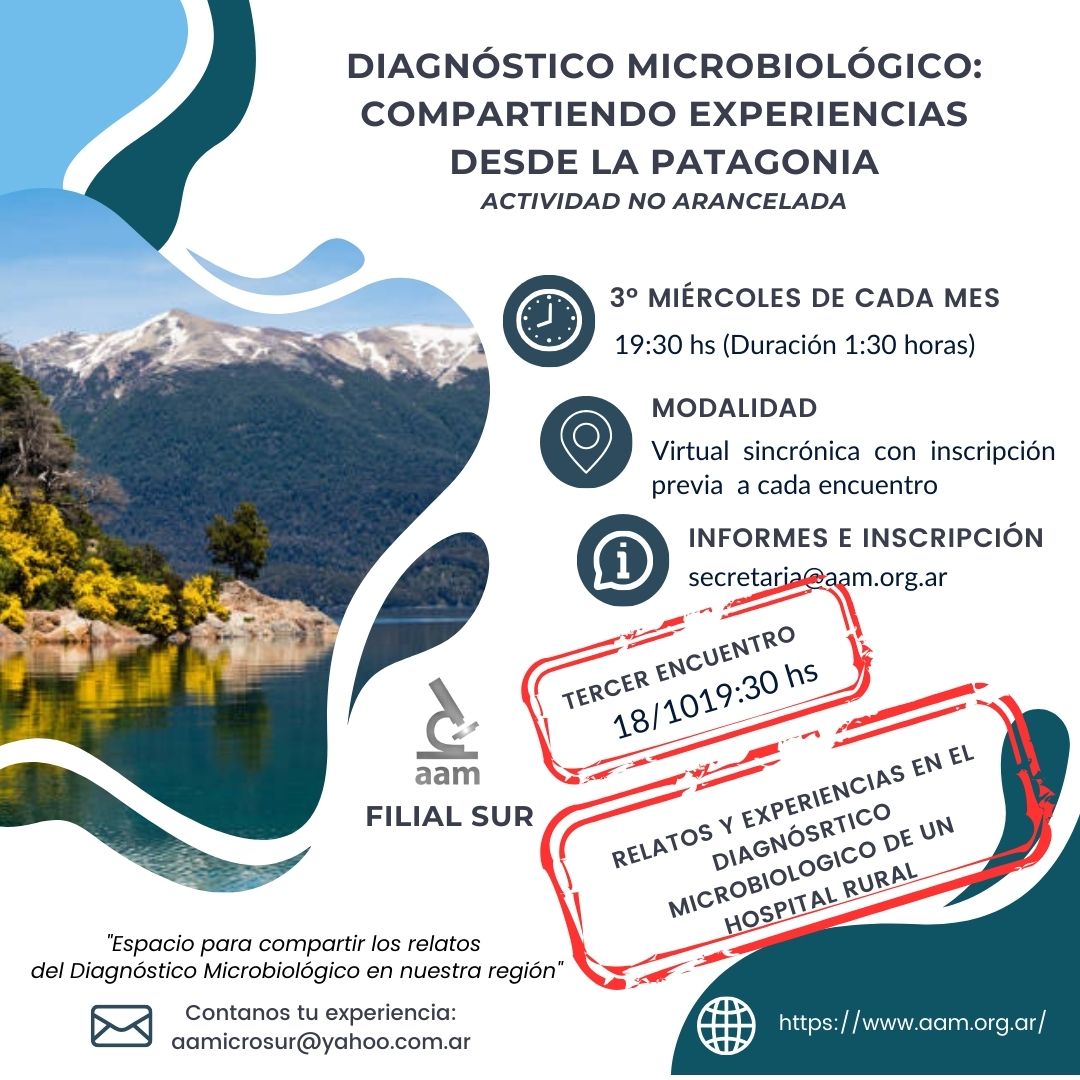 Jornadas Virtuales - Diagnóstico Microbiológico: Compartiendo experiencias desde la Patagonia